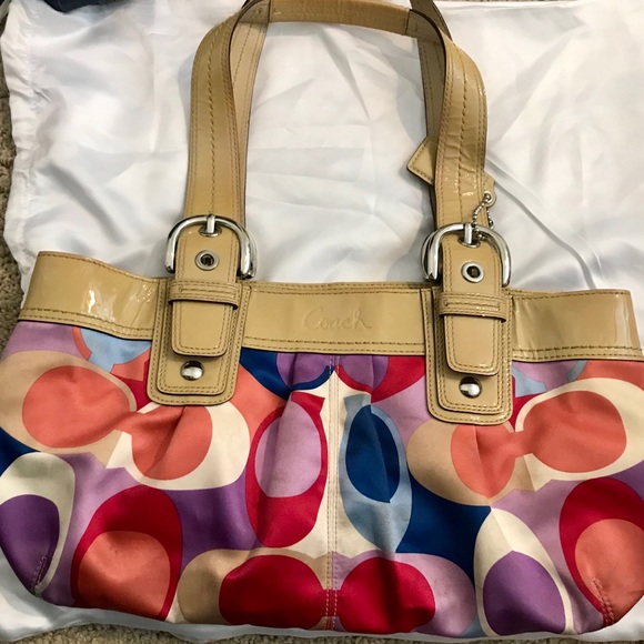 Colorful Coach Purse - Picture 1 of 7